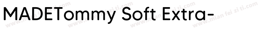 MADETommy Soft Extra字体转换